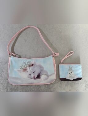 Vintage Avon Cat Purse & Coin Wallet